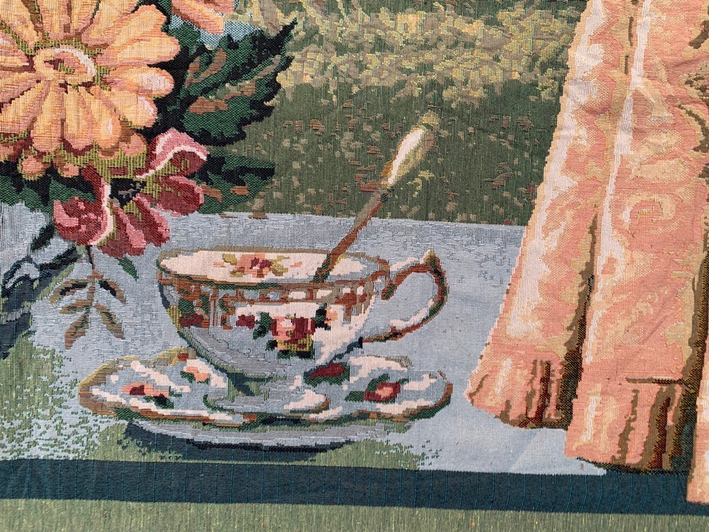 Vintage Pictorial French Floral Amazing Tapestry Home Decor4x5 ft