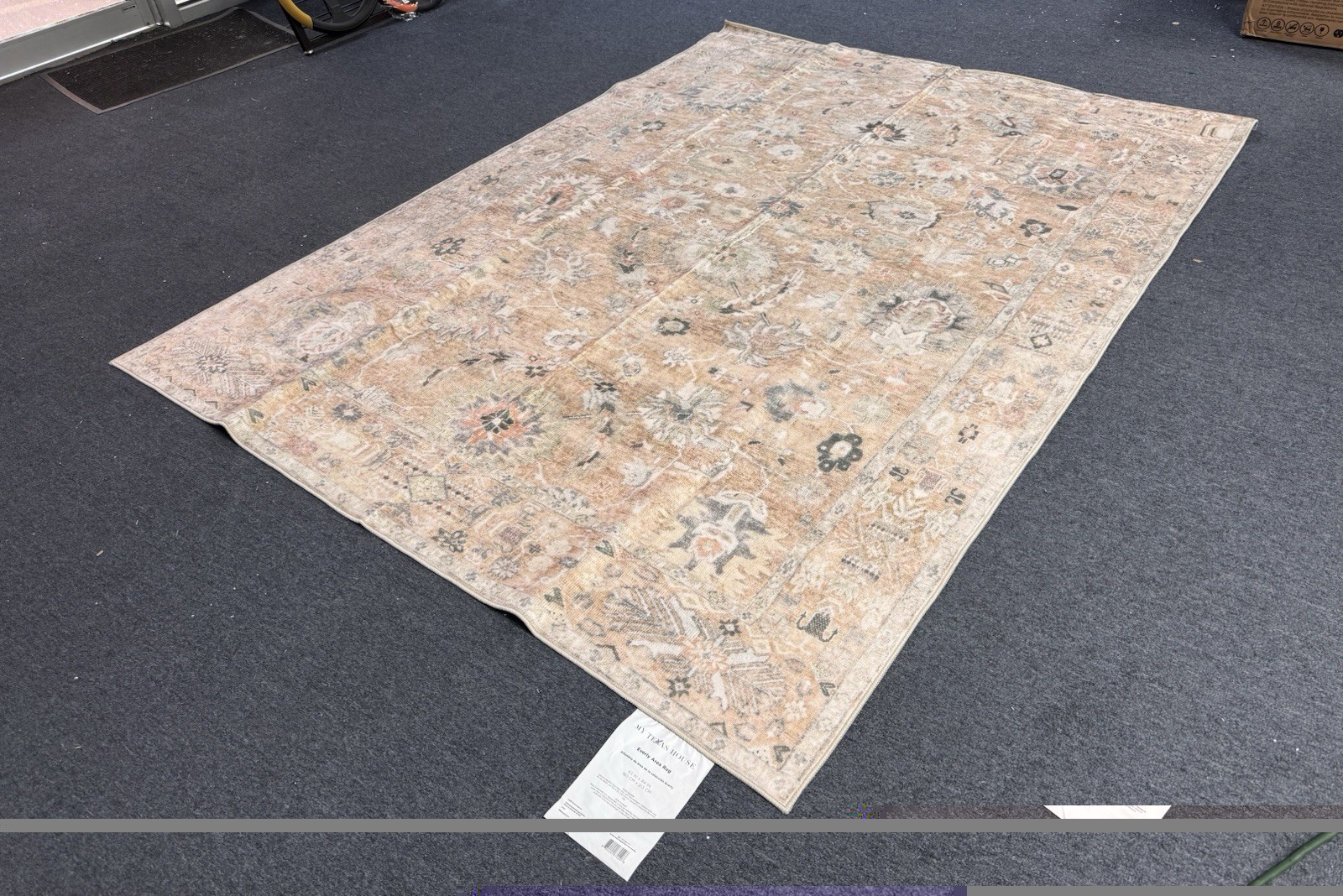My Texas House Everly Cream Washable Area Rug 8’10” x 12’ – NEW