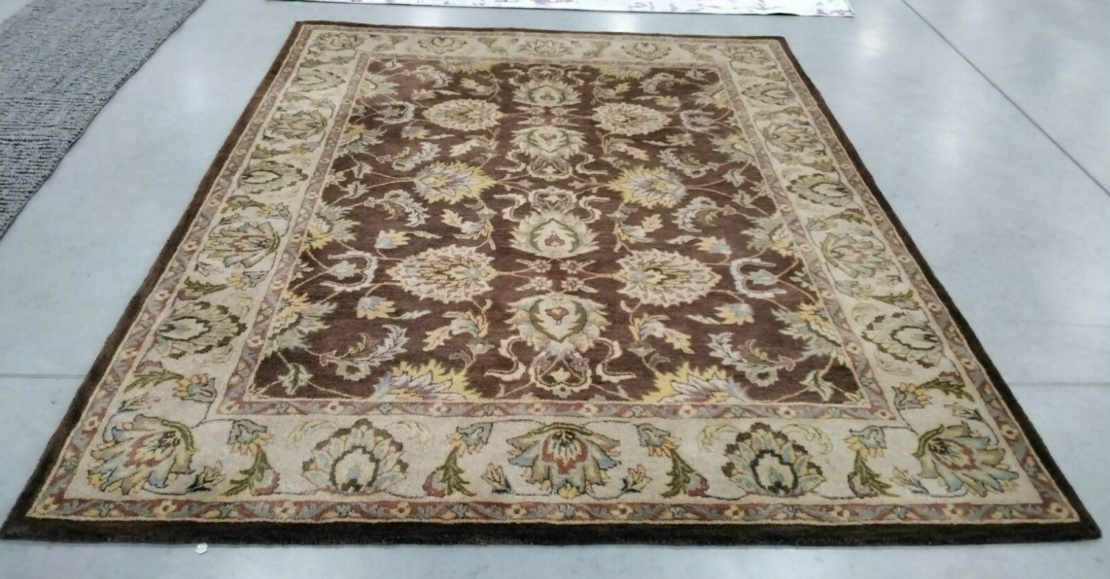 BROWN / IVORY 7′-6″ X 9′-6″ Back Stain Rug, Reduced Price 1172703052 HG912A-8