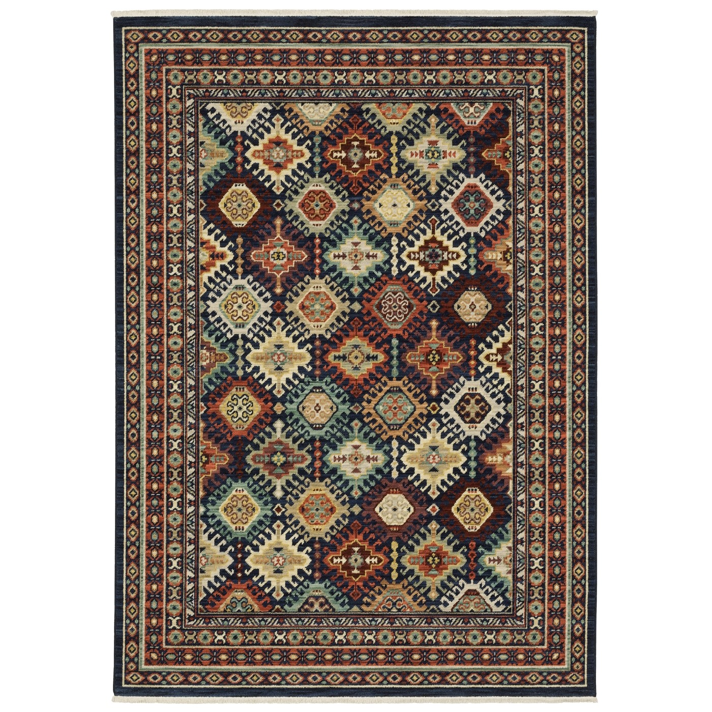 Sphinx Lilihan Area Rug L003B6 Traditional Navy Oriental Medallion Rectangle