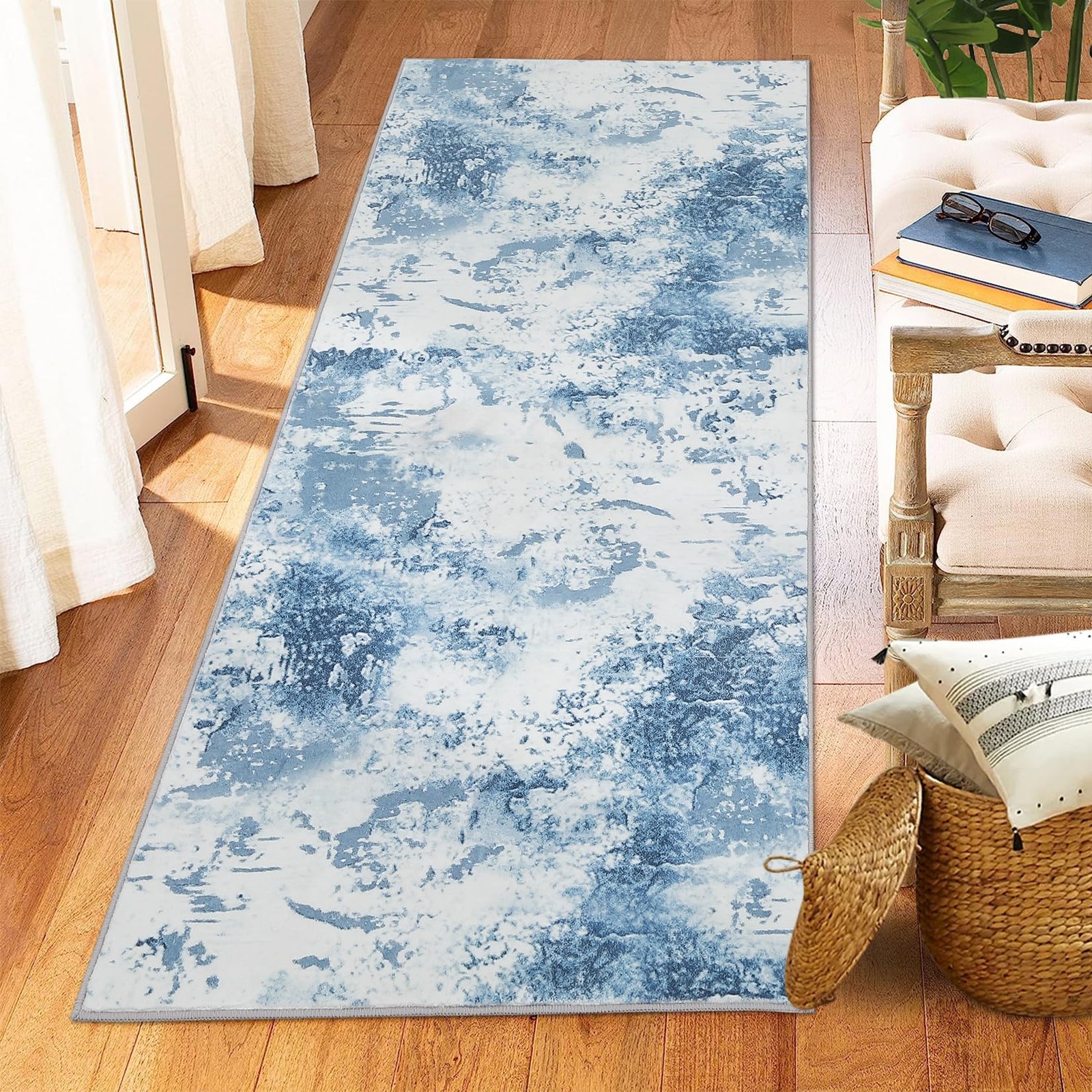 Gaomon Washable Soft Area Rug 5X7 Modern Abstract Design Rugs Stain Resistant