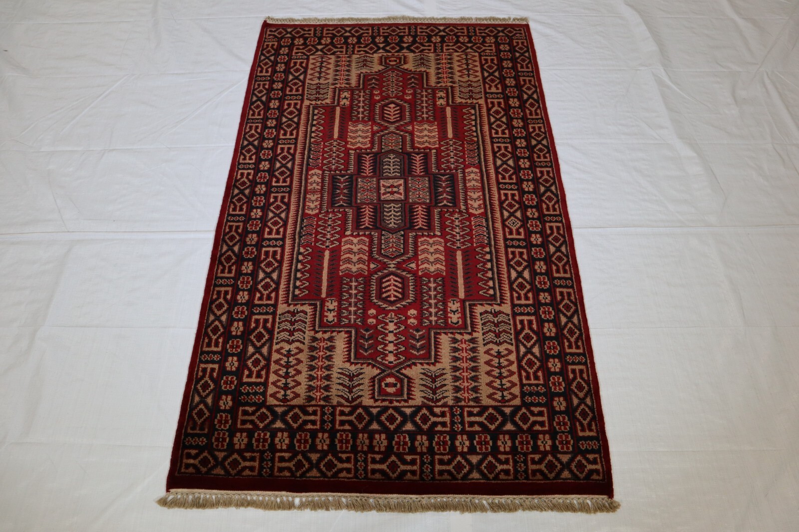 3’0″ x 5’0″ ft. Authentic Rug, Hand Knotted Wool Rug, Colorful Area Rug