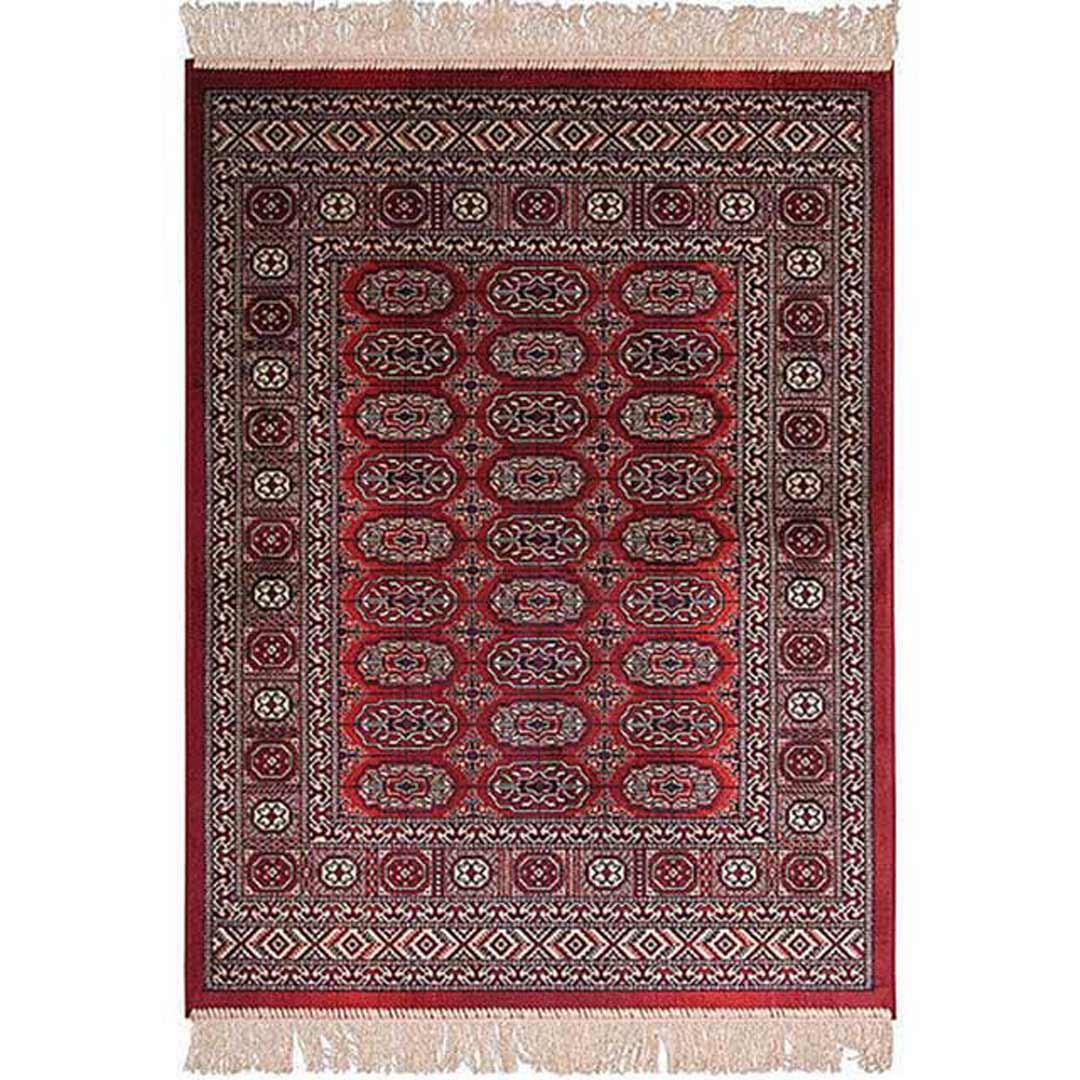 New Italtex Rugs Art Silk Floor Carpet Rug 100cm x 137cm Chiraz Red 8438-12