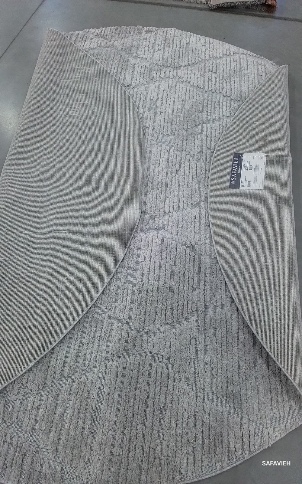 GREY 8′-0″ x 8′-0″ Back Stain Rug, Reduced Price 1172800539 MRK517F-8R