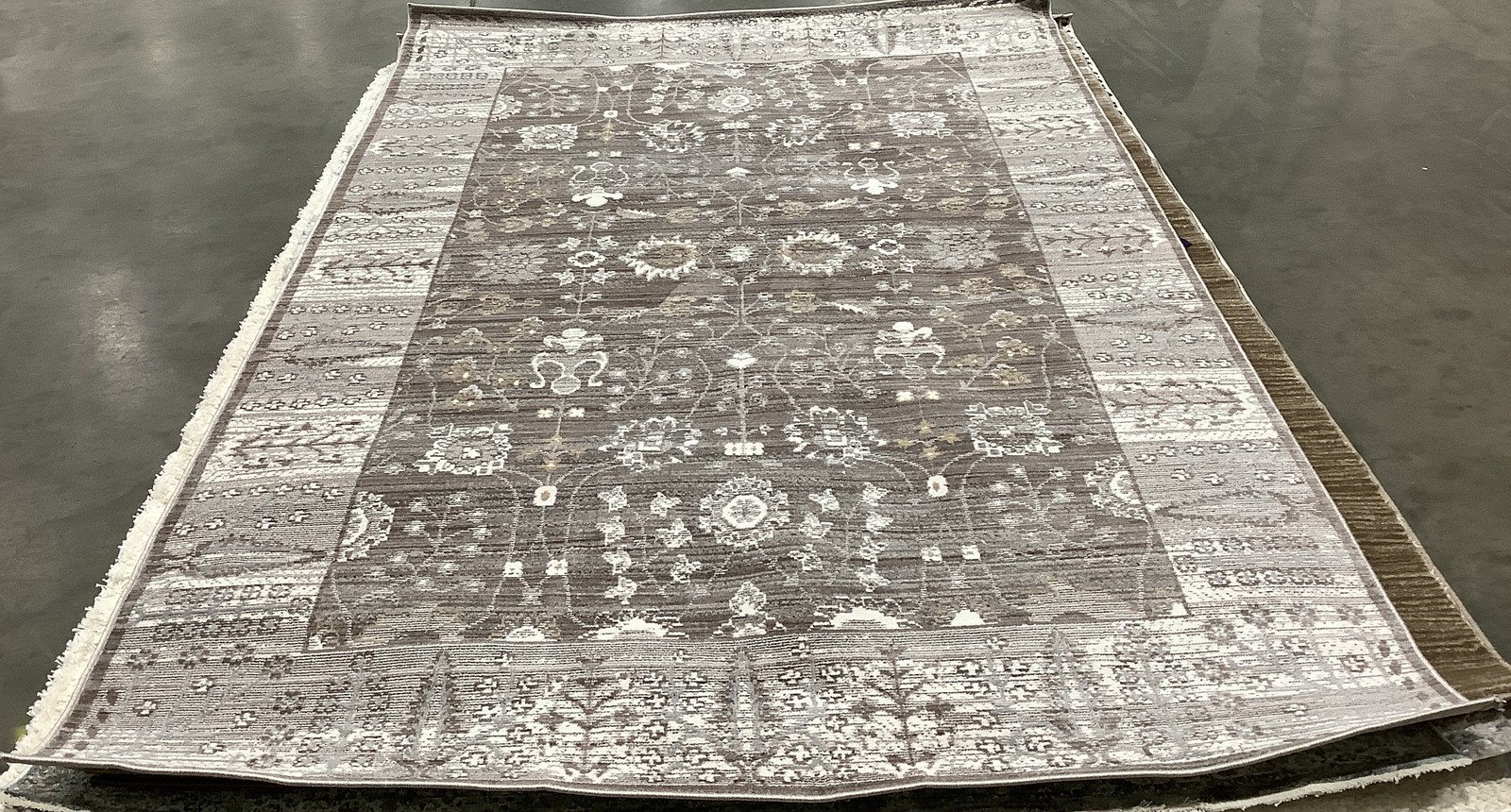 BROWN / BEIGE 5′-0″ x 8′-0″ Binding Stain Rug Reduced Price 1172684459 VAL118F-5