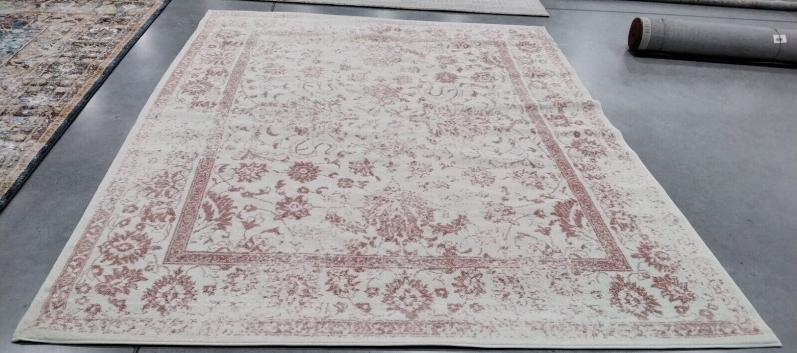 IVORY / ROSE 8′ X 10′ Back Stain Rug, Reduced Price 1172725838 ADR109H-8