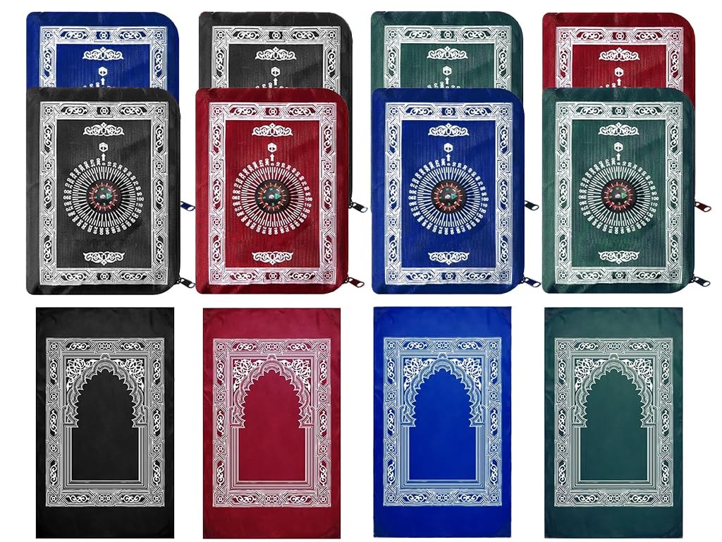 Travel Prayer Mat 8 PCS 60x100cm Portable Waterproof Rug Muslim Ramadan Gift