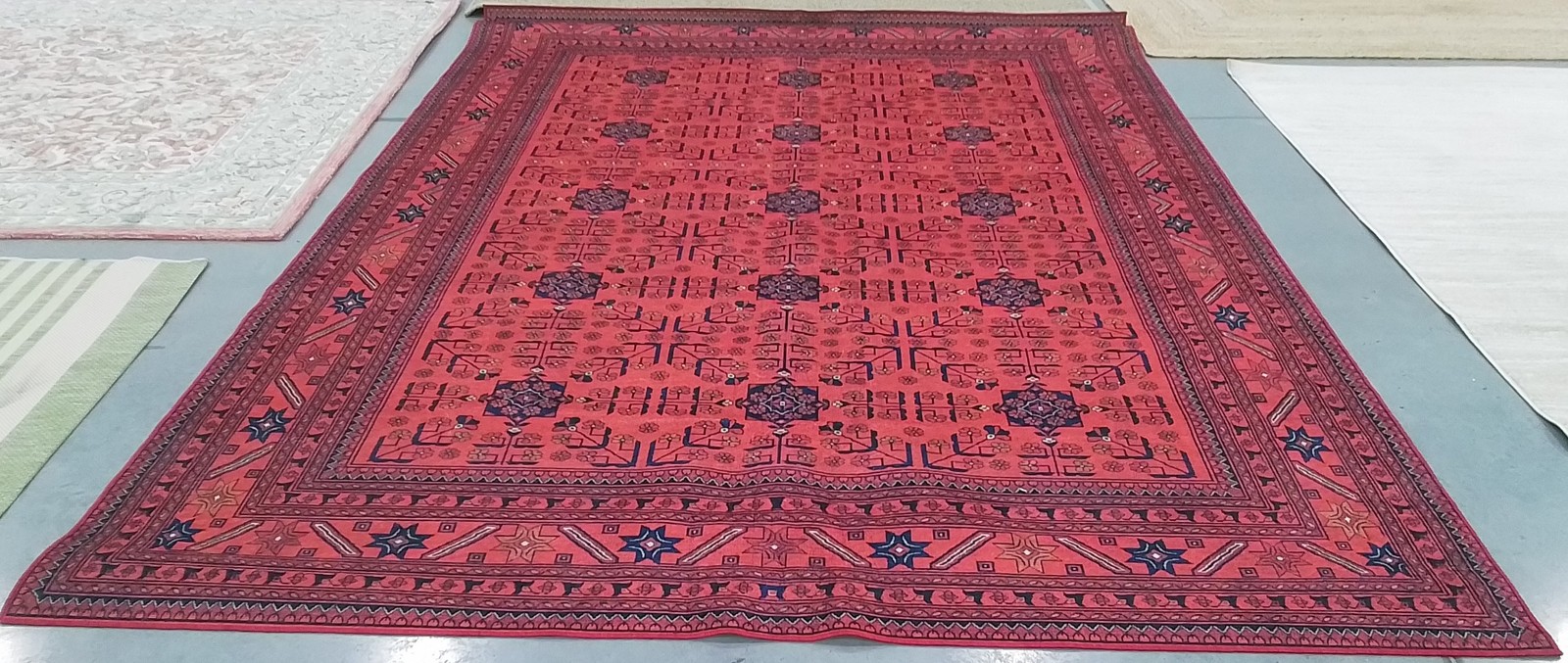 RED / BLACK 9′-0″ x 12′-0″ Back Stain Rug, Reduced Price 1172799240 ORL754Q-9