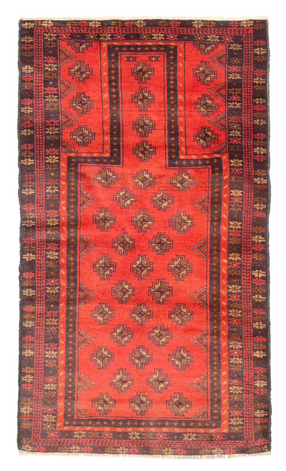 Traditional Vintage Hand-Knotted Area Rug 2’10” x 5’1″ Oriental Wool Carpet