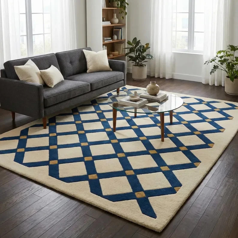 Hand Tufted Modern Wool Rug Wool Rug For Living Room Bedroom Handmade carpet
