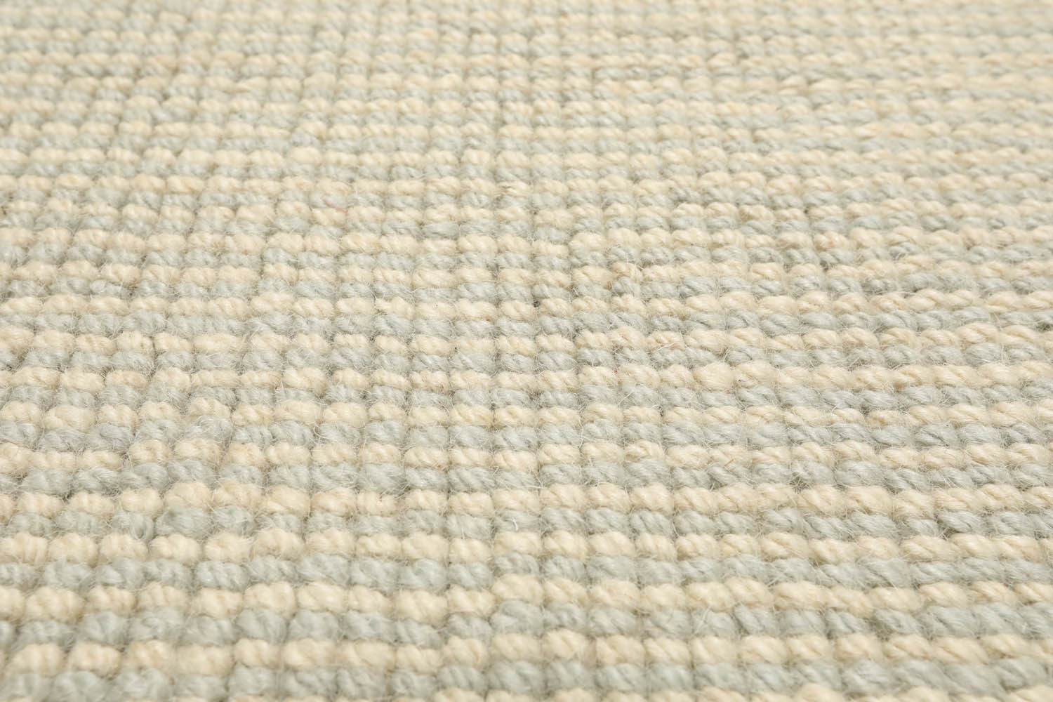 LoomBloom Multi Sizes Sea Foam Hand Woven Berber Textured New Zealand Wool Rug