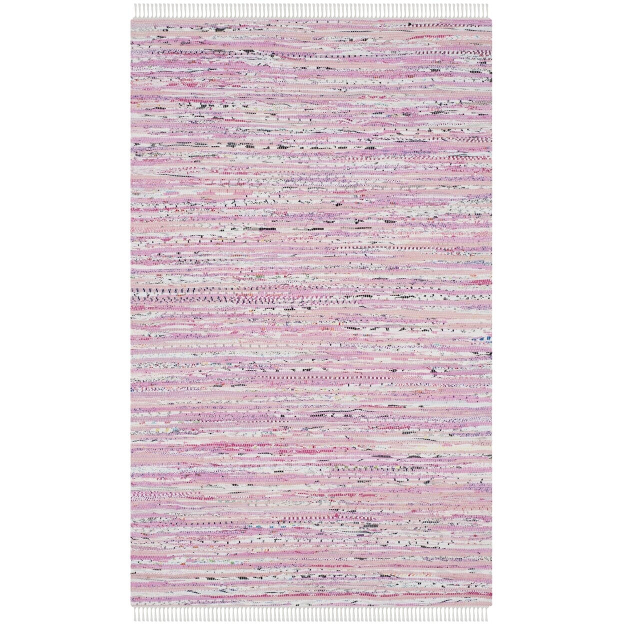 SAFAVIEH Rag Rug RAR125E Handwoven Light Pink /Multi Rug