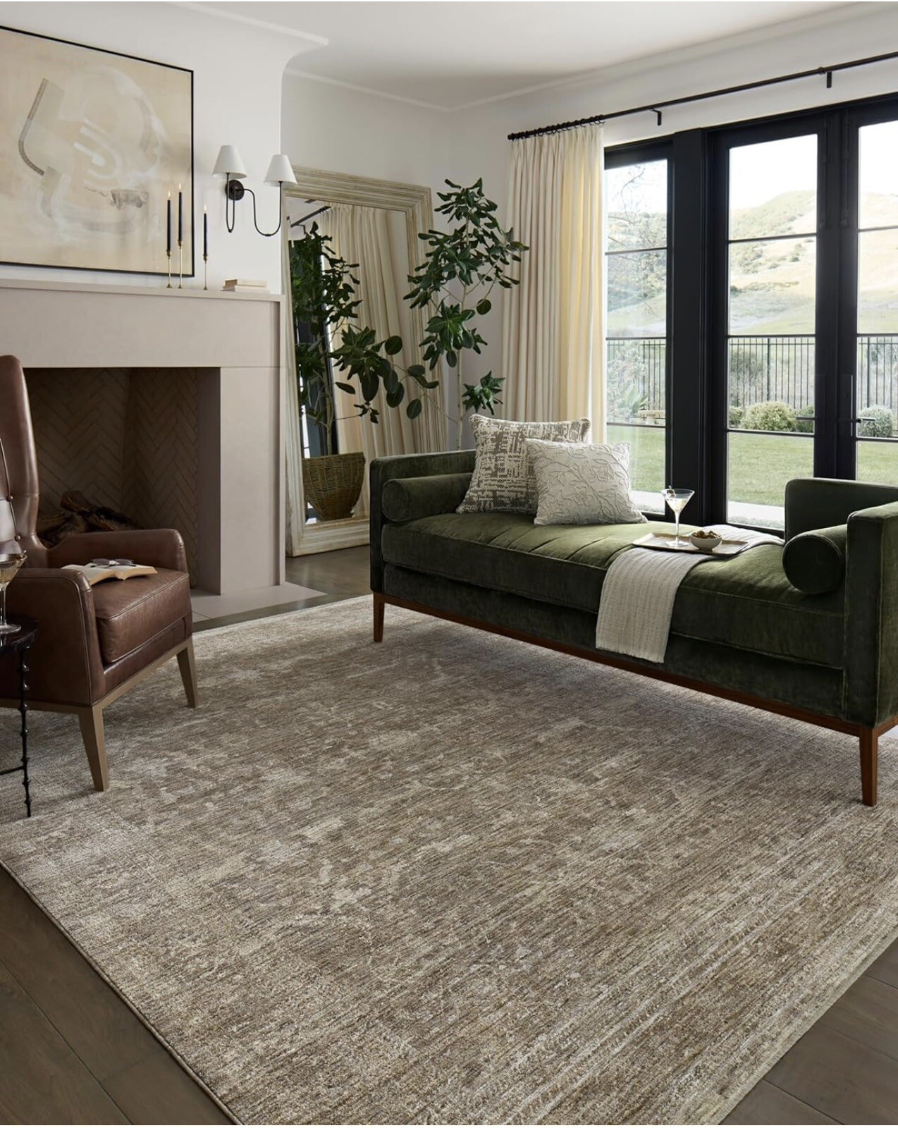 Loloi II Tabitha Collection TAI-02 Taupe/Pebble 7′-10″ x 10′ Area Rug
