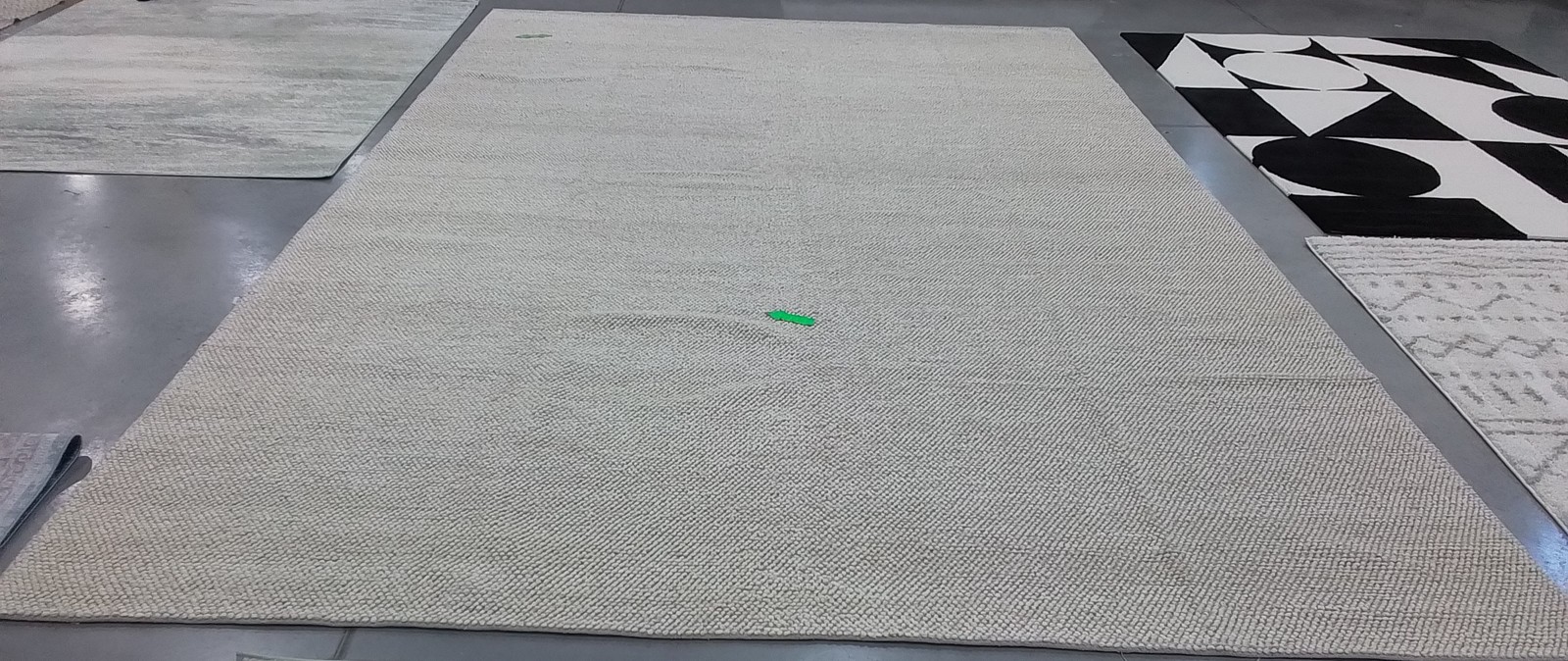 BEIGE / IVORY 12′-0″ x 18′-0″ Stained Rug, Reduced Price 1172800282 NAT425B-1218