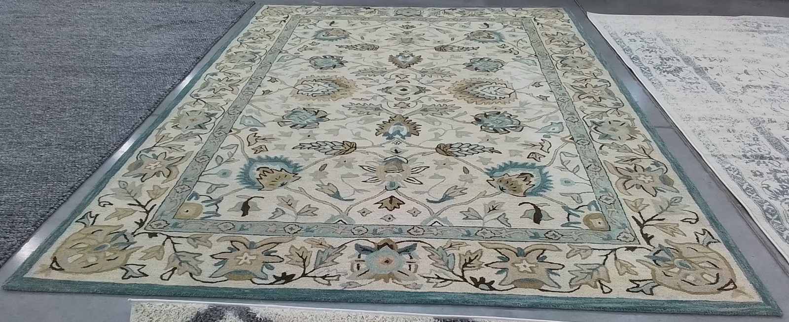 PEACOCK / BLUE 9′-6″ x 13′-6″ Flaw in Rug, Reduced Price 1172798153 AT812B-10