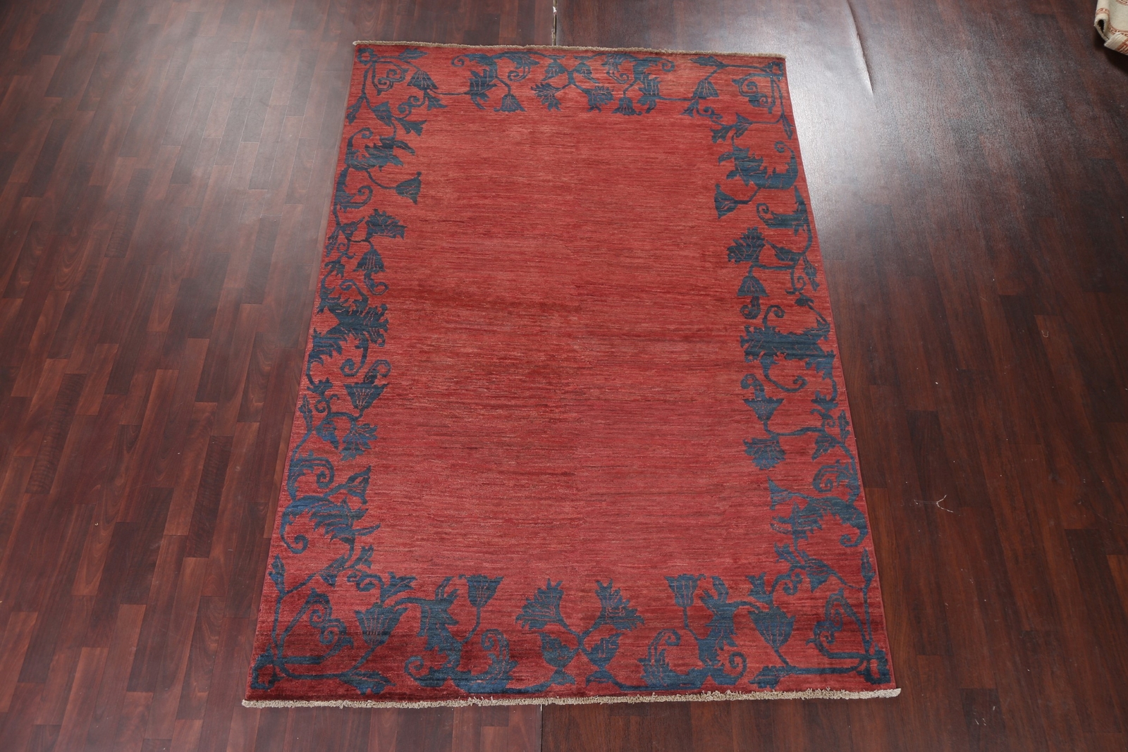 Bordered Gabbeh Kashkoli Hand-knotted Oriental Area Rug 7’x10′ Wool Red Carpet