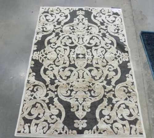 ANTHRACITE 3′-3″ X 4′-7″ Stained Rug, Reduced Price 1172571409 PARB348-3430-3