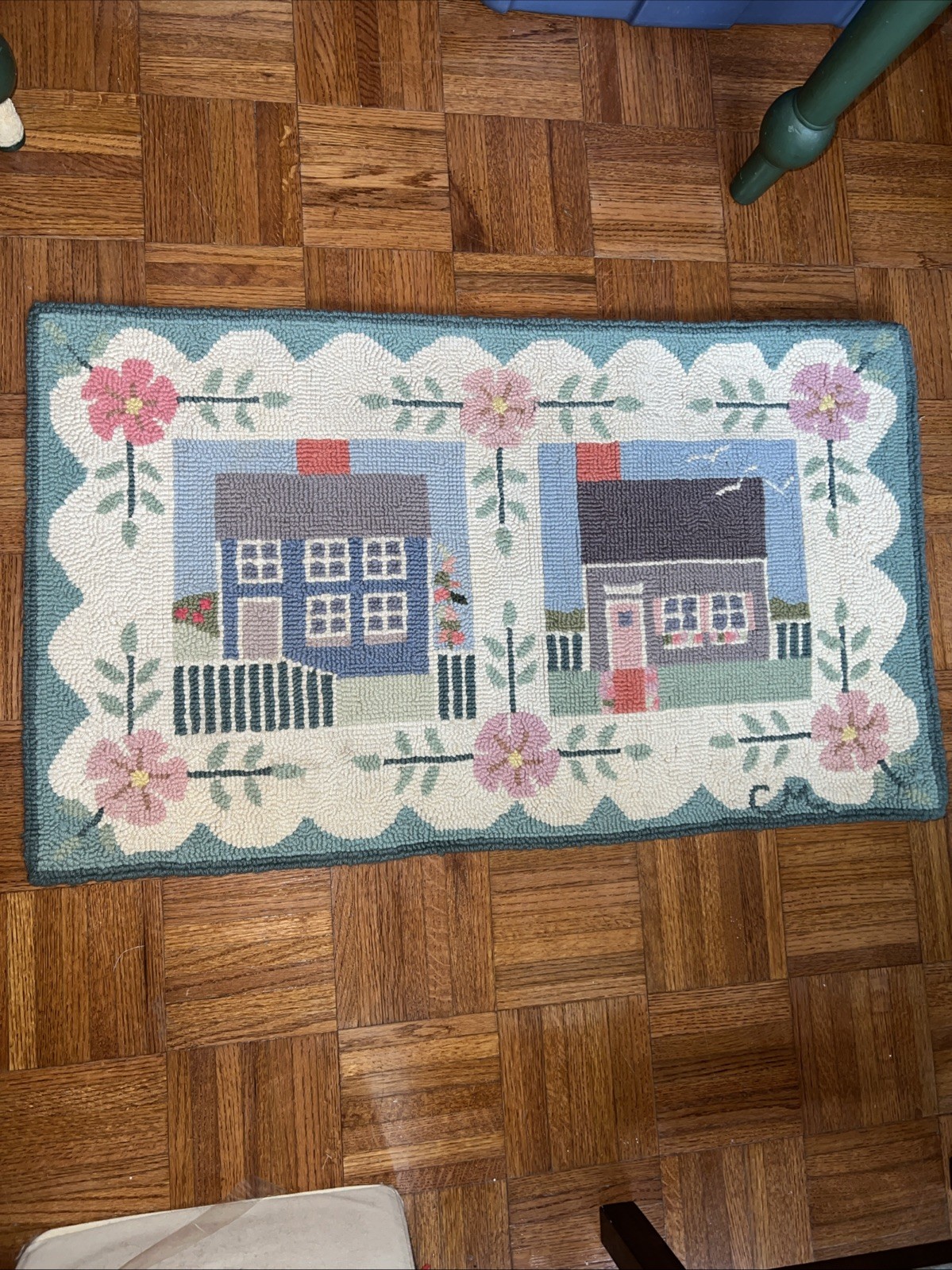 Claire Murray Heirloom Quality Hand Hooked Nantucket Cottage Area Rug 36×23 1994