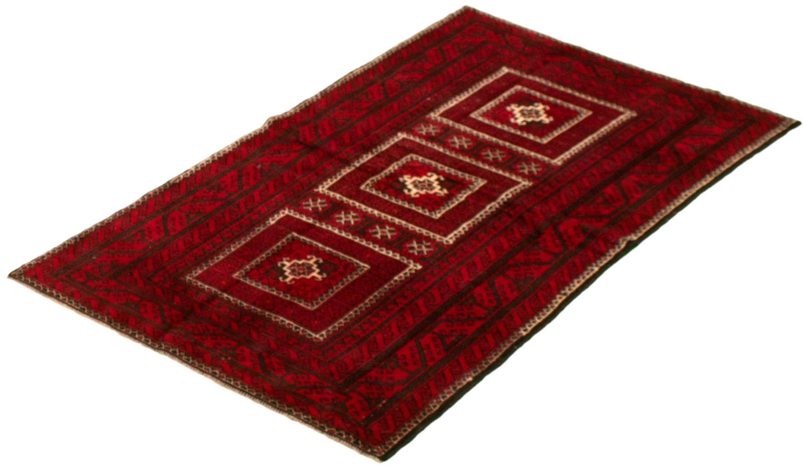 Traditional Vintage Hand-Knotted Area Rug 3’7″ x 6’9″ Oriental Wool Carpet