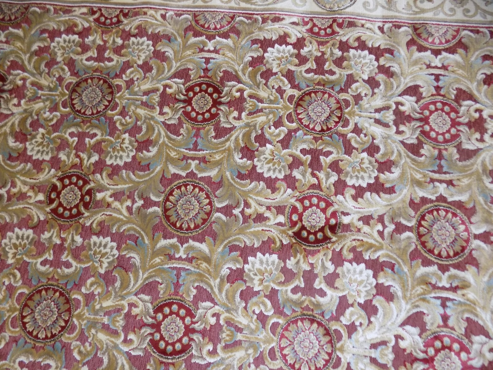 RED 5′-3″ X 7′-6″ Stained Rug, Reduced Price 1172575941 PAR08-202-5