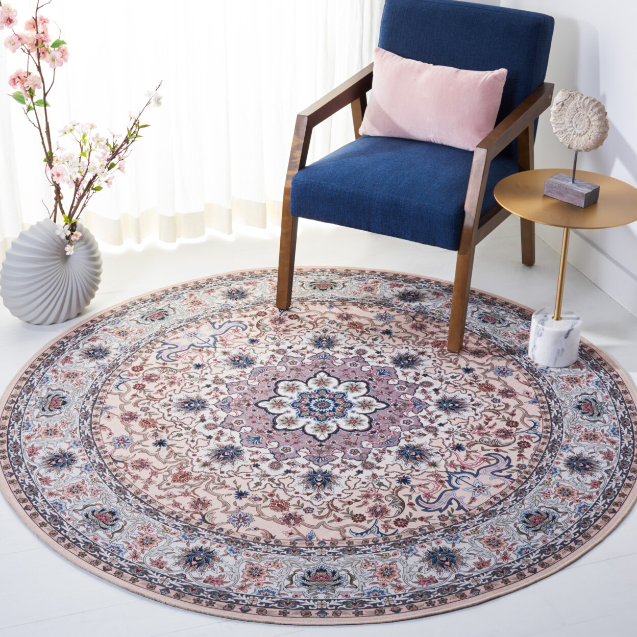 SAFAVIEH Tucson Collection TSN123B Beige / Green Rug