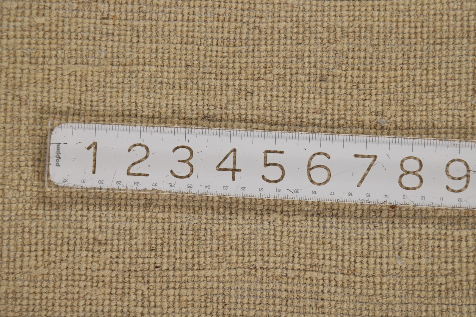 Elegant Handcrafted Gabbeh Solid Beige Wool Rug – Limited Edition” 6×9 ft