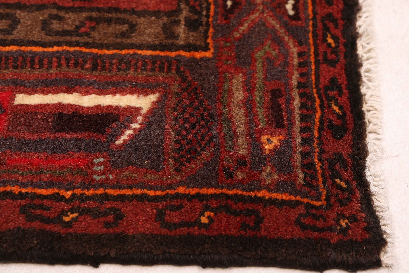 Vintage Traditional Hand-Knotted Area Rug 3’5″ x 4’9″ Oriental Wool Carpet