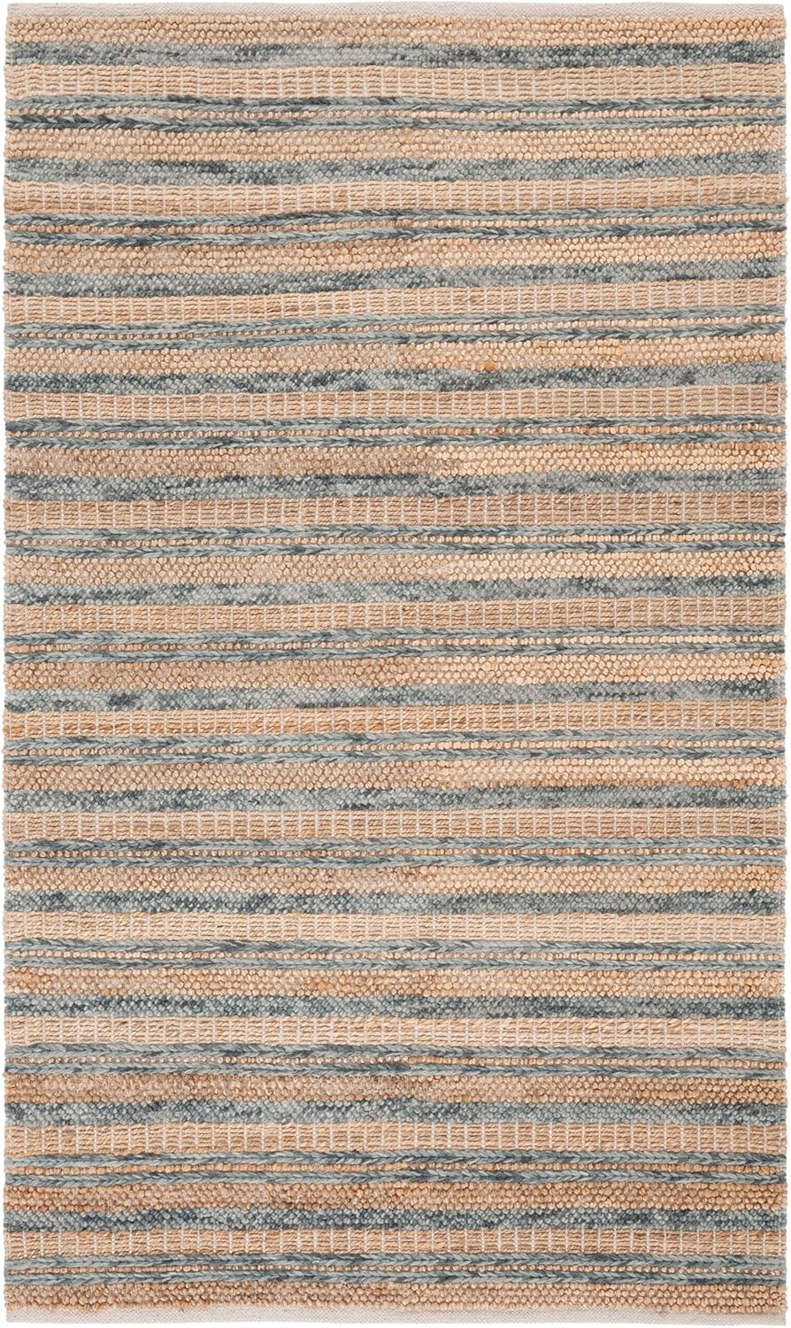 Natura Collection 5′ x 8′ Area Rug – Rustic Handmade Wool & Jute Design