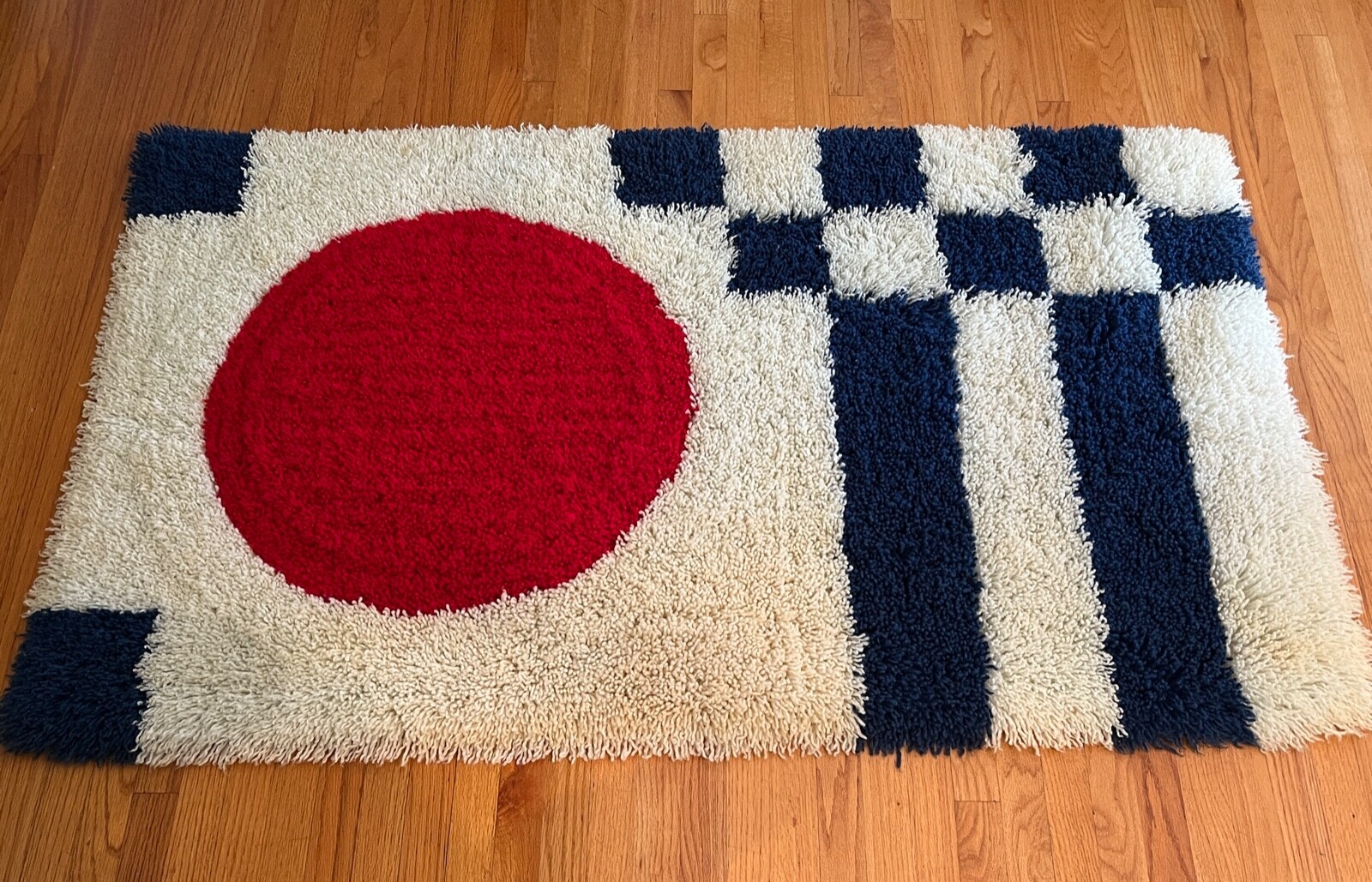Ultra RARE 1960s Marie Creamer “Tufted Wallcraft” Collection “Flags” Regal Rugs