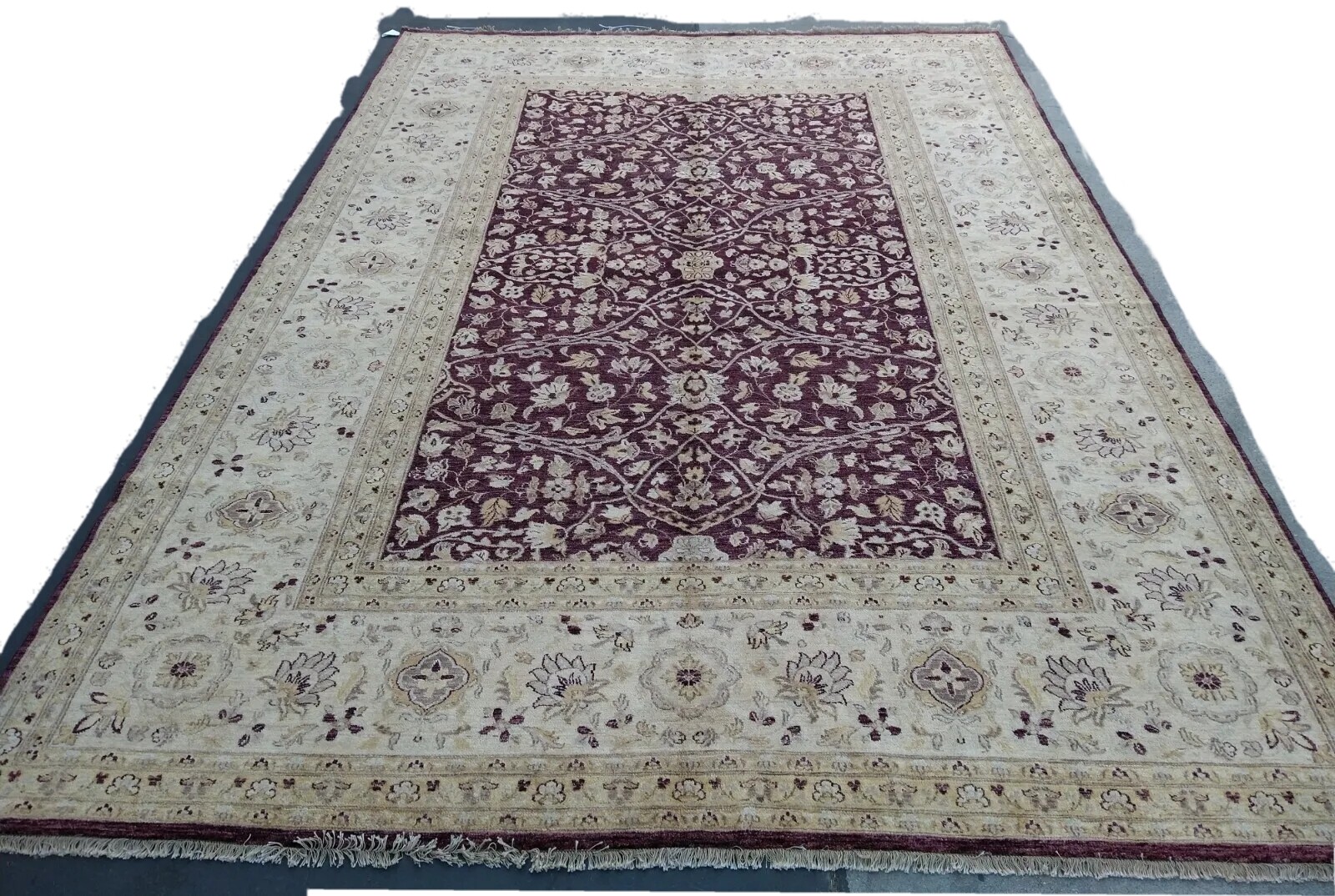 9’10”x13’9″ Pakistani Rug Peshawar Chobi carpet Handmade VegDye Wool 10×14