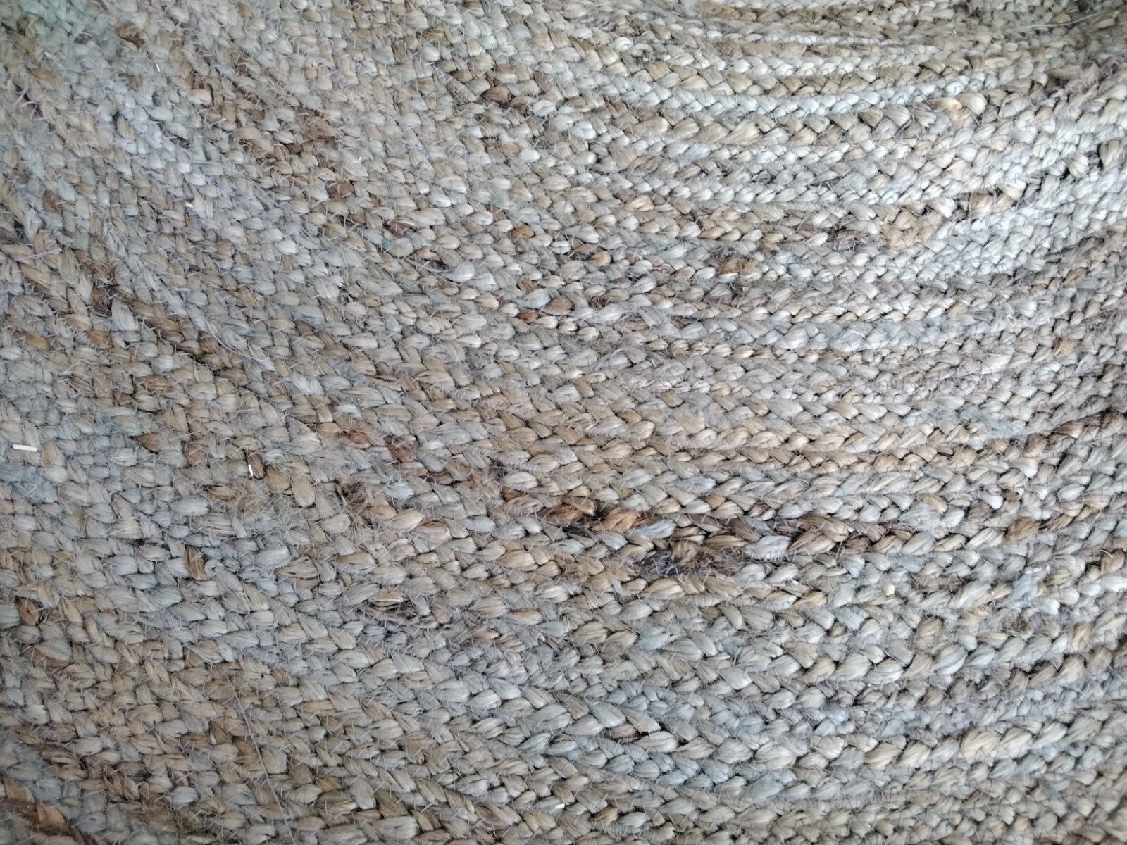 GREY 6′-6″ X 6′-6″ Round Broken Thread Rug, Reduced Price 1172748762 NF364C-7R