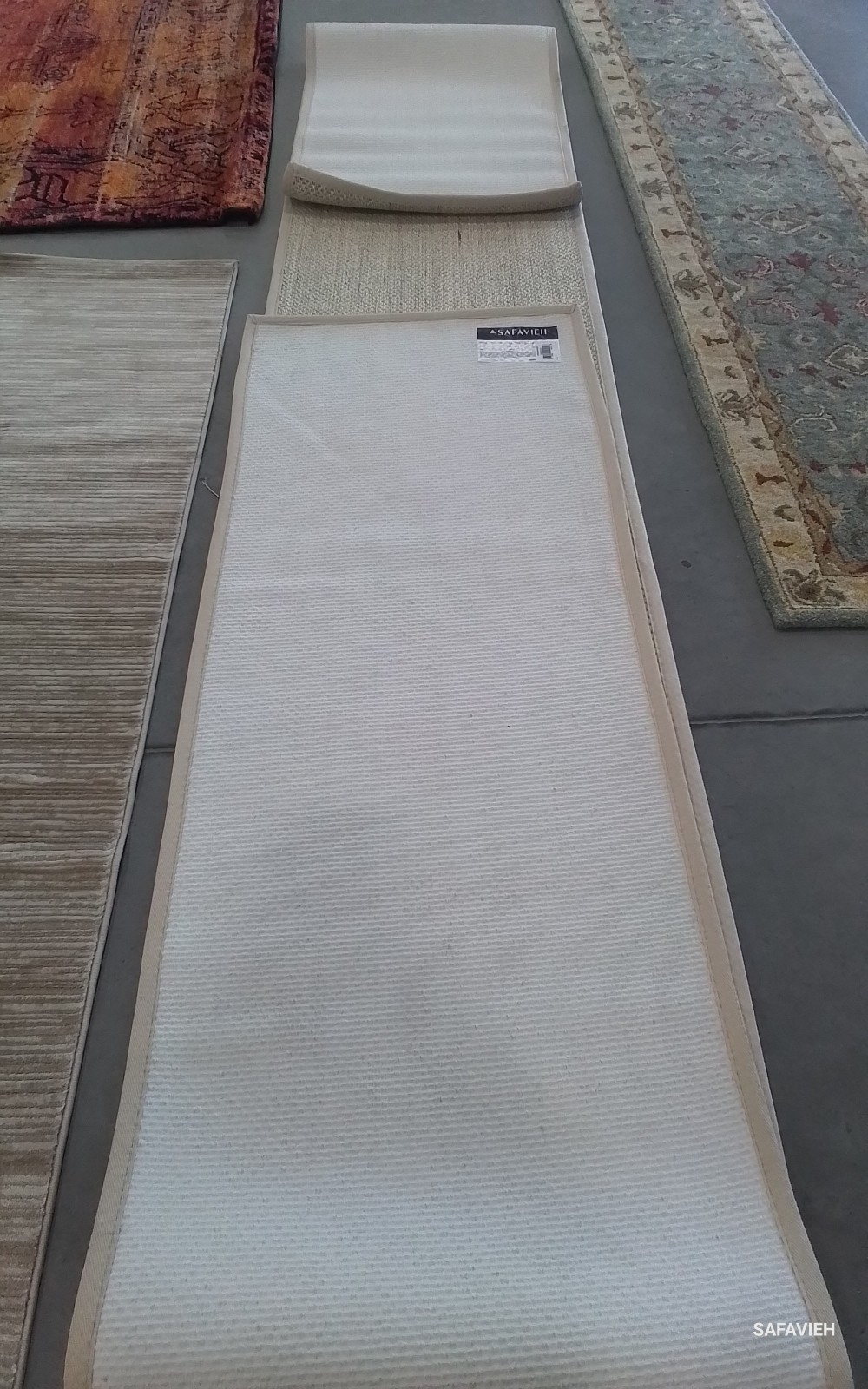 MARBLE / BEIGE 2′-6″ x 22′-0″ Stained Rug, Reduced Price 1172776415 NF143C-222