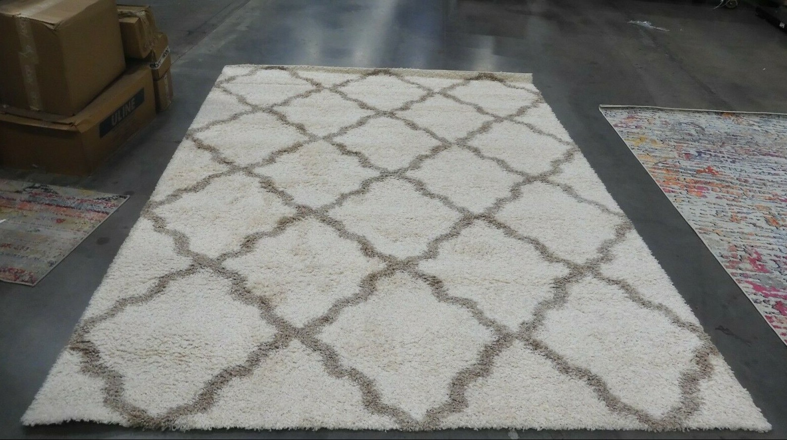 IVORY / BEIGE 8′ X 10′ Back Stain Rug, Reduced Price 1172614102 SGD257B-8