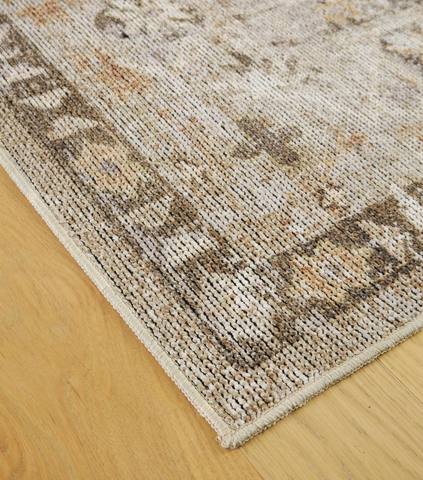 Signature Design by Ashley Livdon Washable Area Rug, 8′ x 10′, Brown/Beige/Gray
