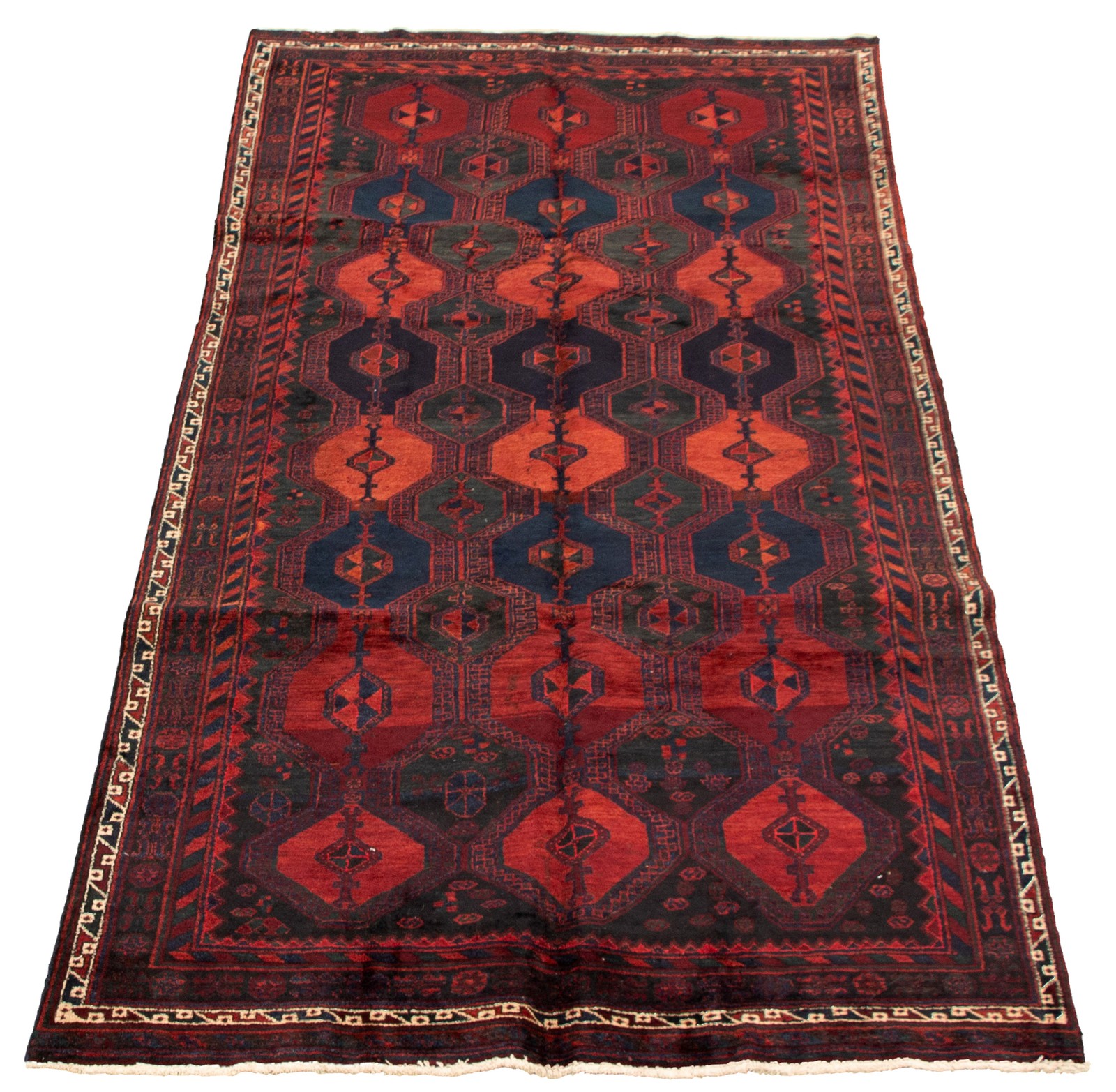 Traditional Vintage Hand-Knotted Area Rug 4’7″ x 10’4″ Oriental Wool Carpet