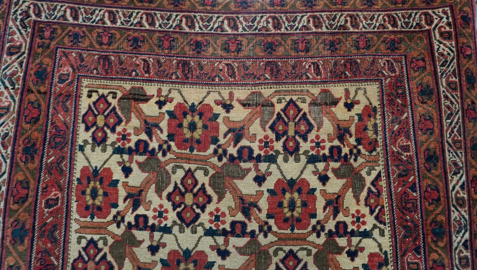 Antique 1880s Tribal Afsharr 4’5″ x 6’3″ Hand Knotted Wool Oriental Rug