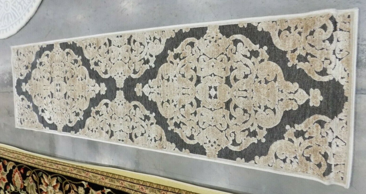 STONE / ANTHRACITE 2′ X 7′ Stained Rug, Reduced Price 1172559307 PARB348-3430-27