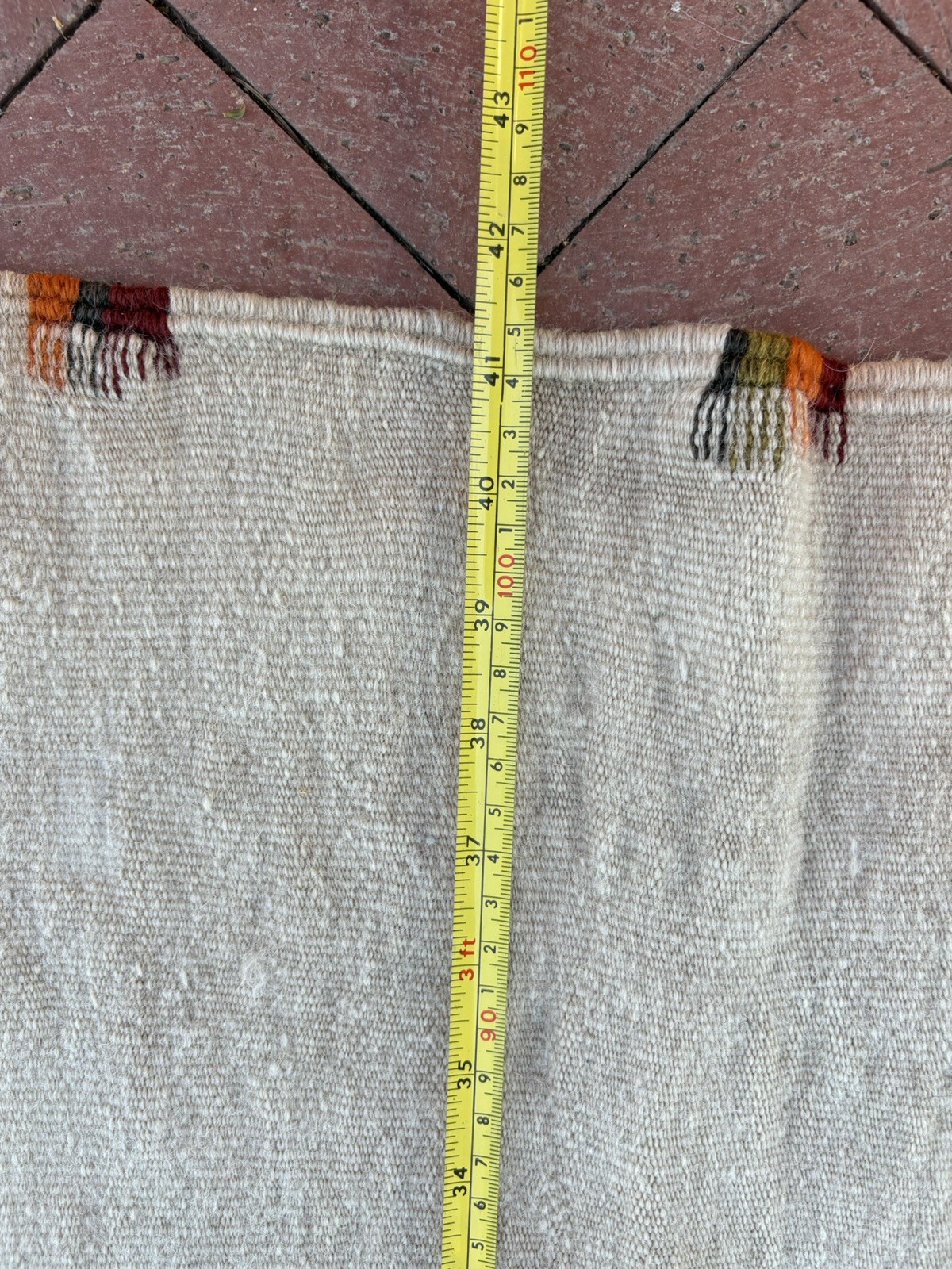 Vintage Moroccan Area Rug Wedding Blanket Tribal Wool Handmade 69” Morocco ?