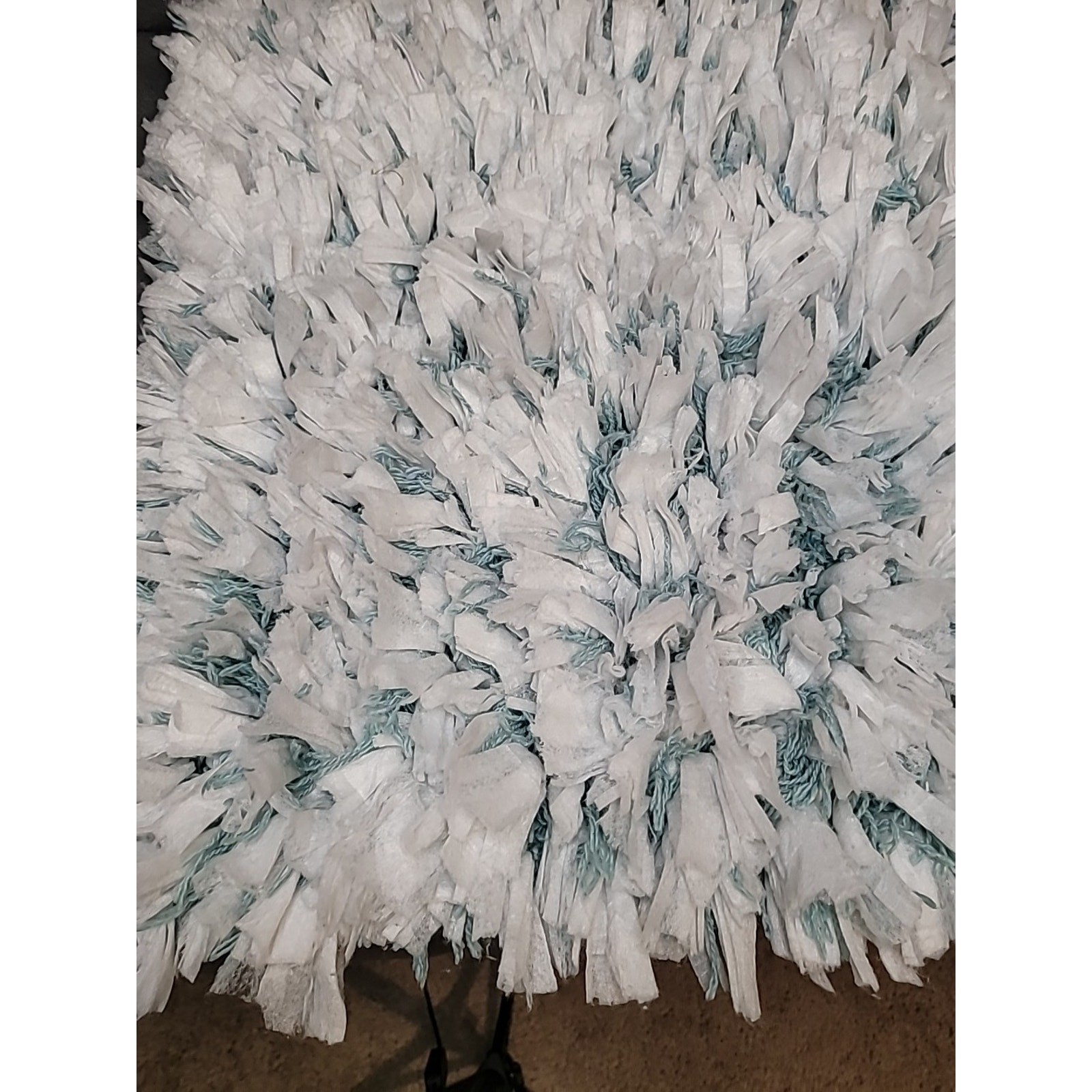 Shaggy Chic Throw Rug 22×17 Cozy Boho Hygge Decor