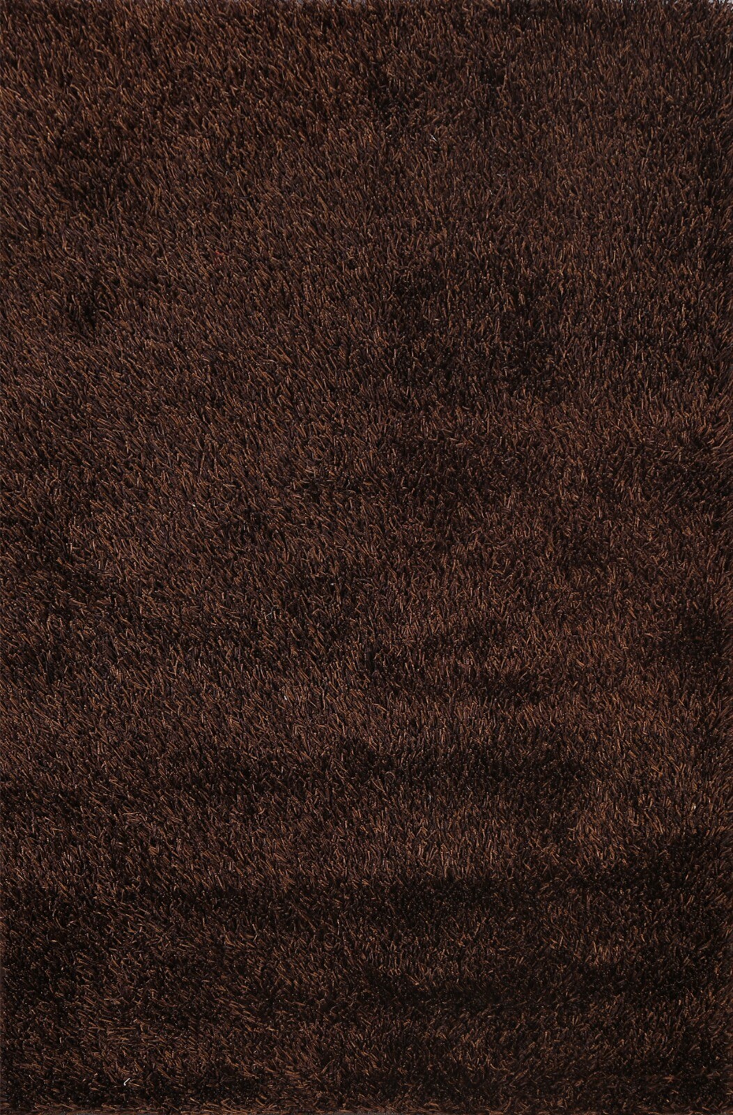 Thick-Plush Shaggy Dark Brown Modern Oriental Area Rug Hand-Tufted 5×7 Carpet