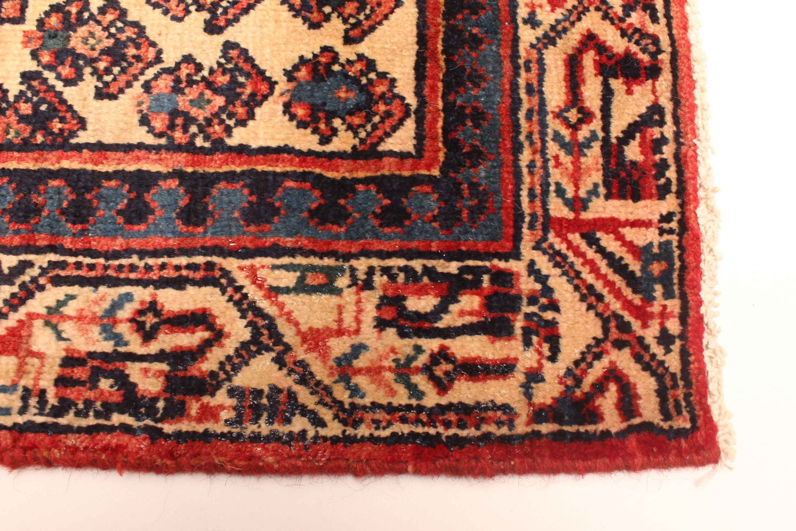 Vintage Traditional Hand-Knotted Area Rug 3’7″ x 4’10” Oriental Wool Carpet