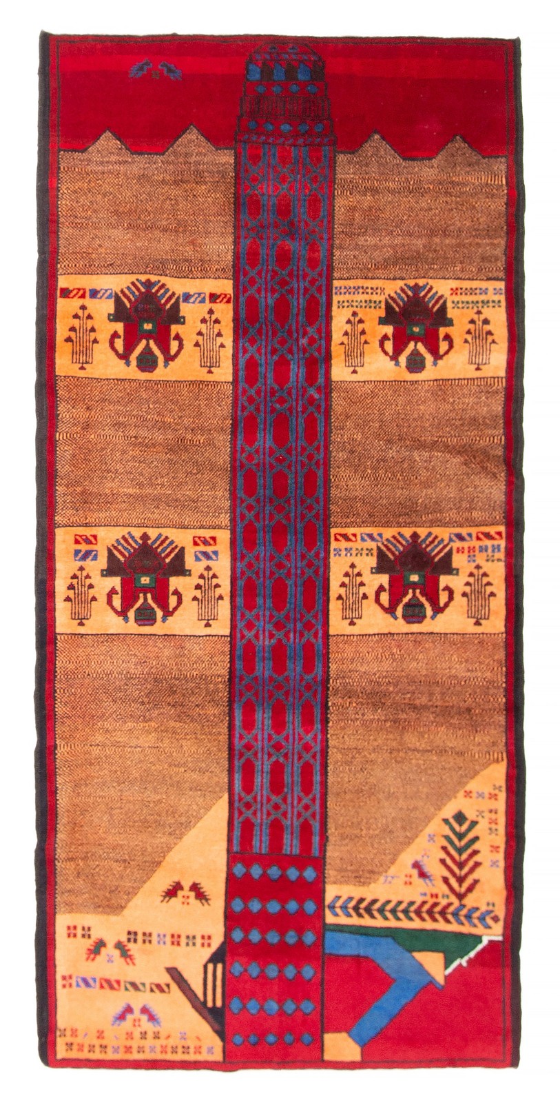 Traditional Vintage Hand-Knotted Area Rug 3’0″ x 6’7″ Oriental Wool Carpet