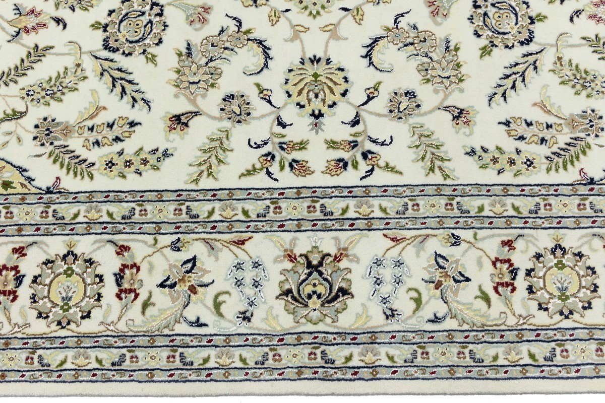 8’3×11’6 Handmade Indo-Nain Oriental Rug Floral Traditional Home Decor Carpet