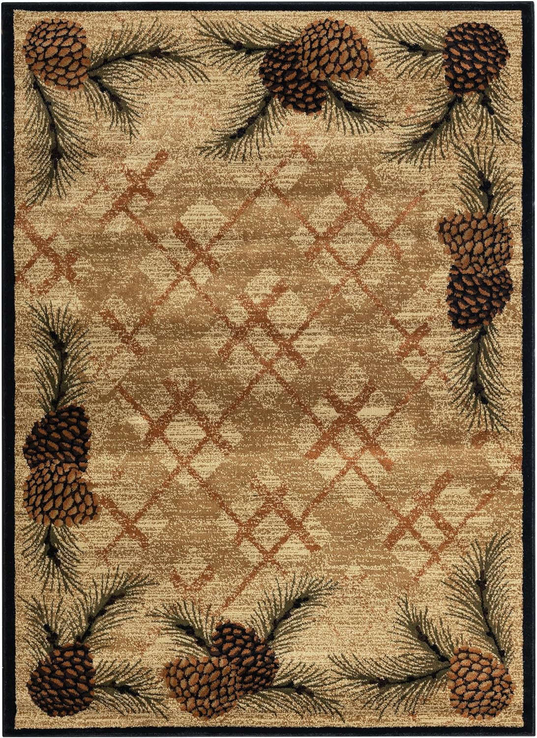 Mayberry Antique Area Rug 5’3″ x 7’3″ – Spruce Pine Design