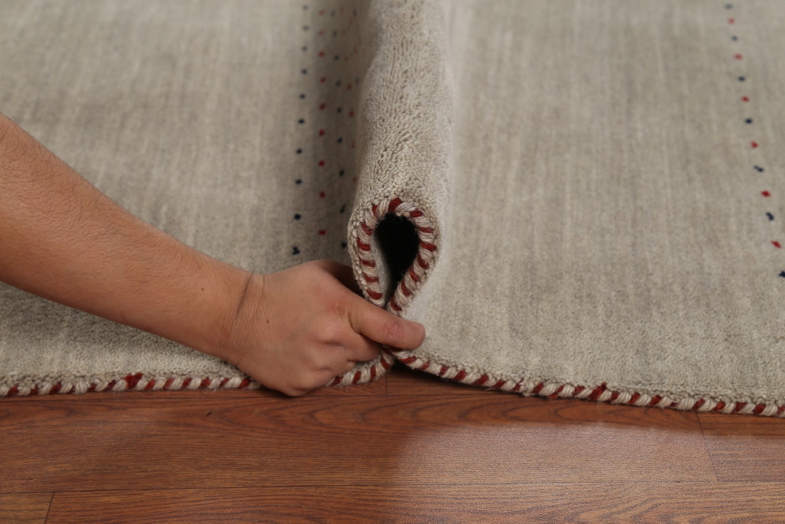 Little Animals Tribal Area Rug 7×10 Nomadic Brown Wool Hand-made Oriental Carpet