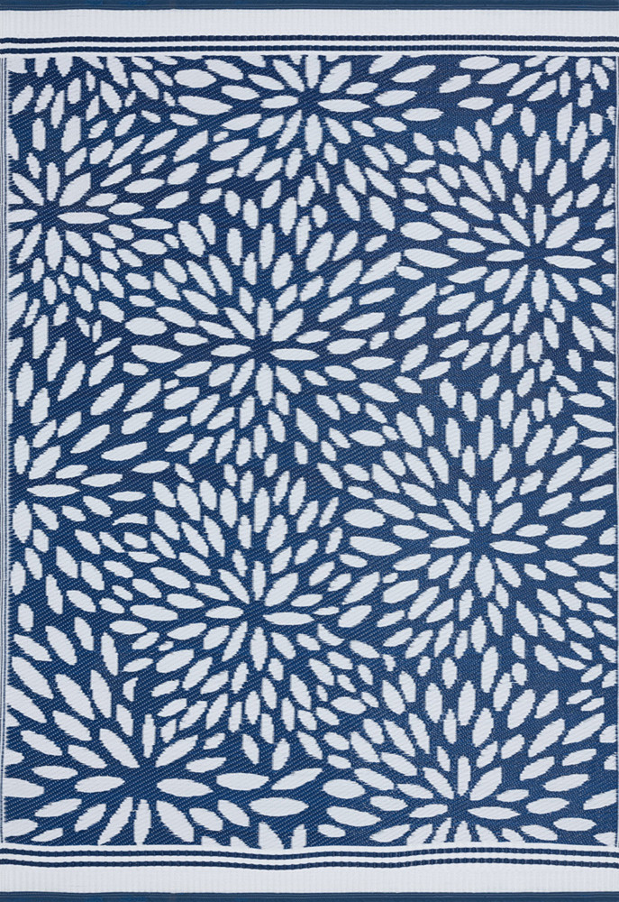 Blue Petals Bulbs Leaves Repeated Floral Area Rug SUN1102 – Aprx 7′ 10″ x 10′ 2″