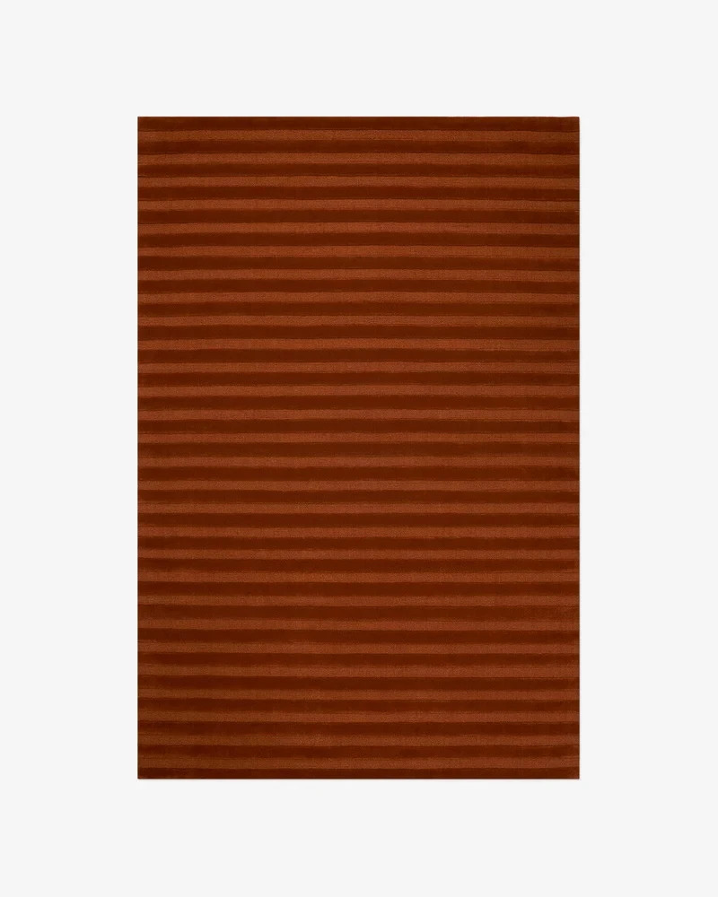 Nordic Knots Park Burgundy Rug Wool Textured Hand-Tufted Dark Red -Carpet Rug