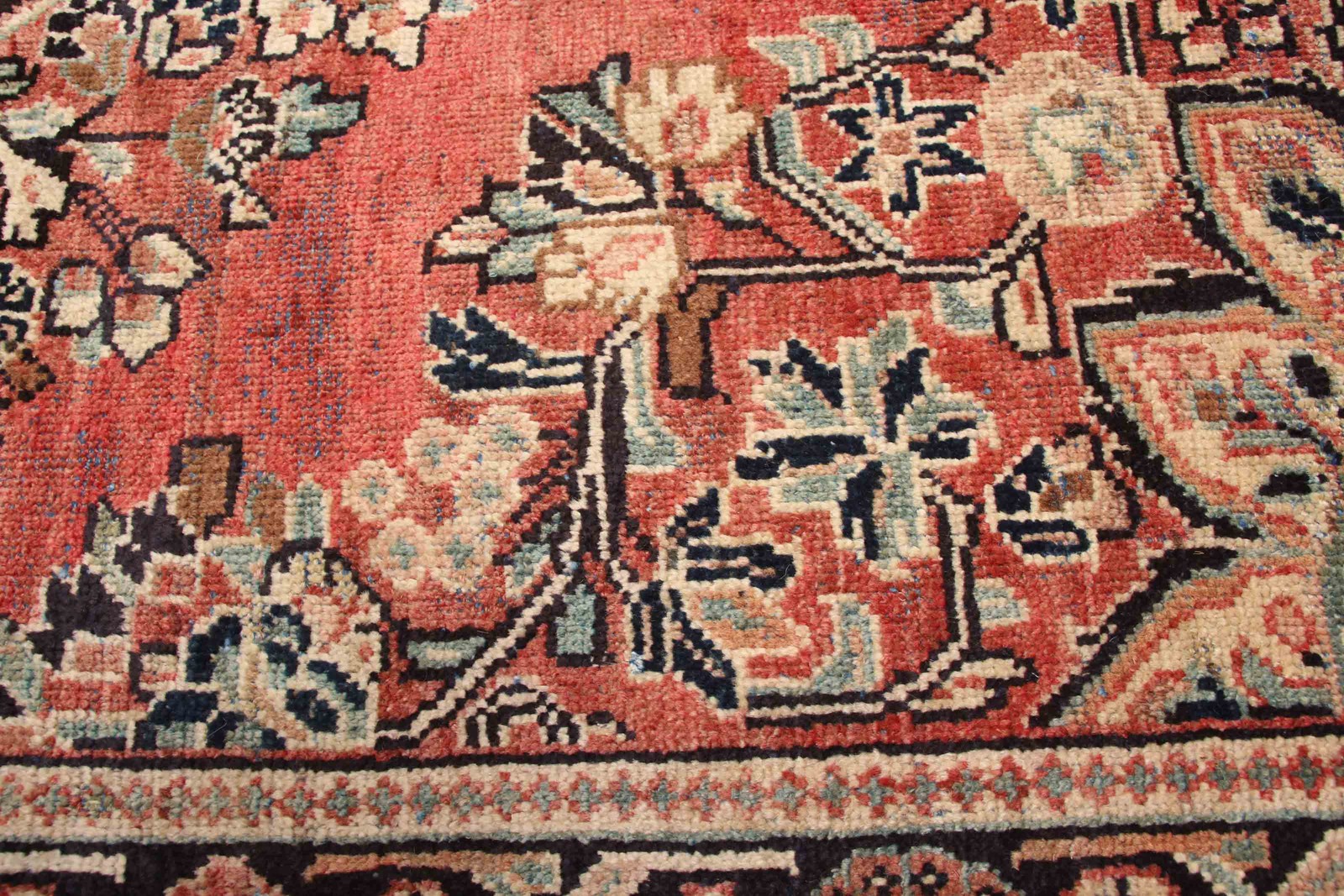 Traditional Vintage Hand-Knotted Area Rug 3’10” x 6’3″ Oriental Wool Carpet