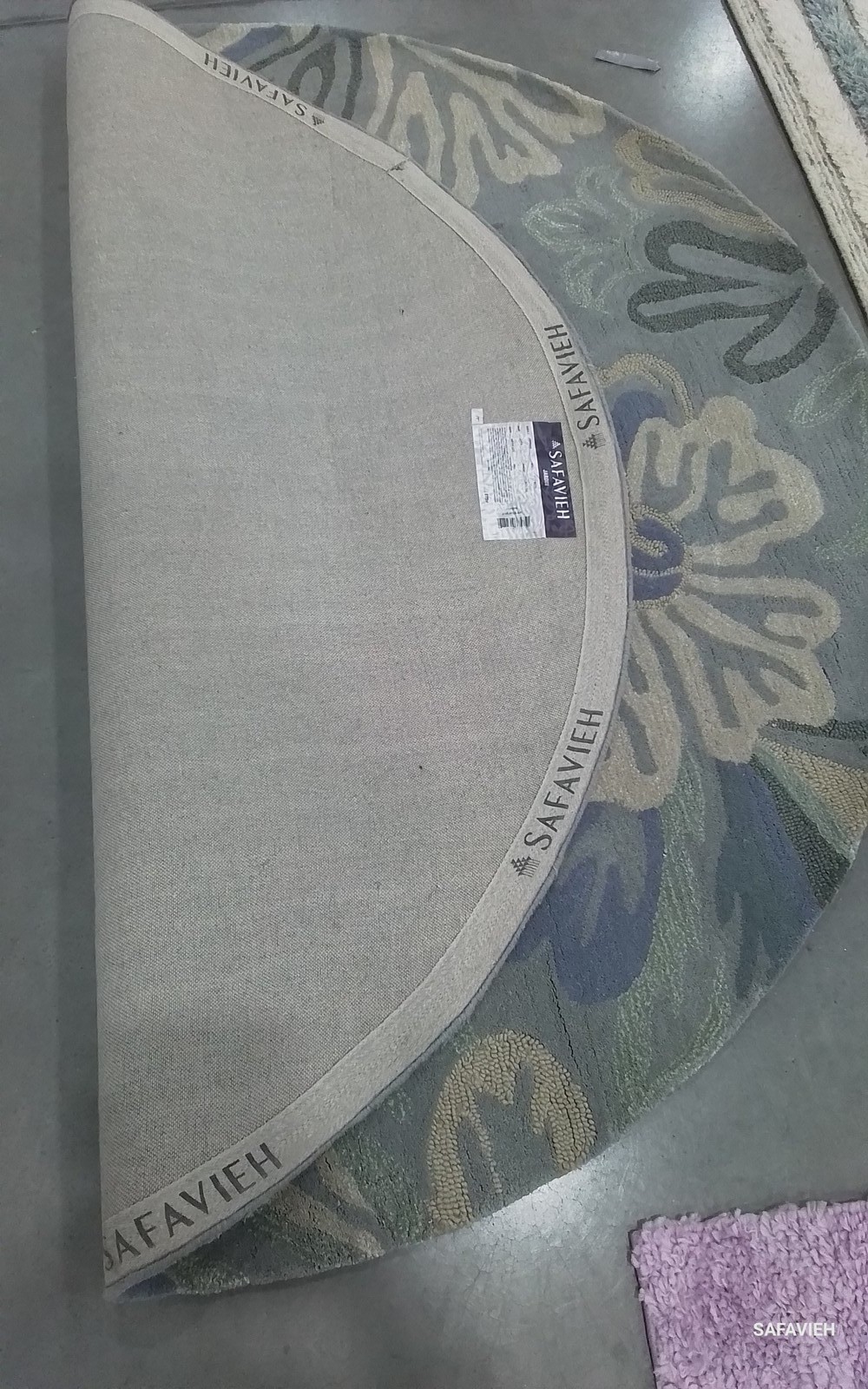 GREY / DARK GREY 6′-0″ x 6′-0″ Flaw in Rug, Reduced Price 1172793728 JAR463A-6R