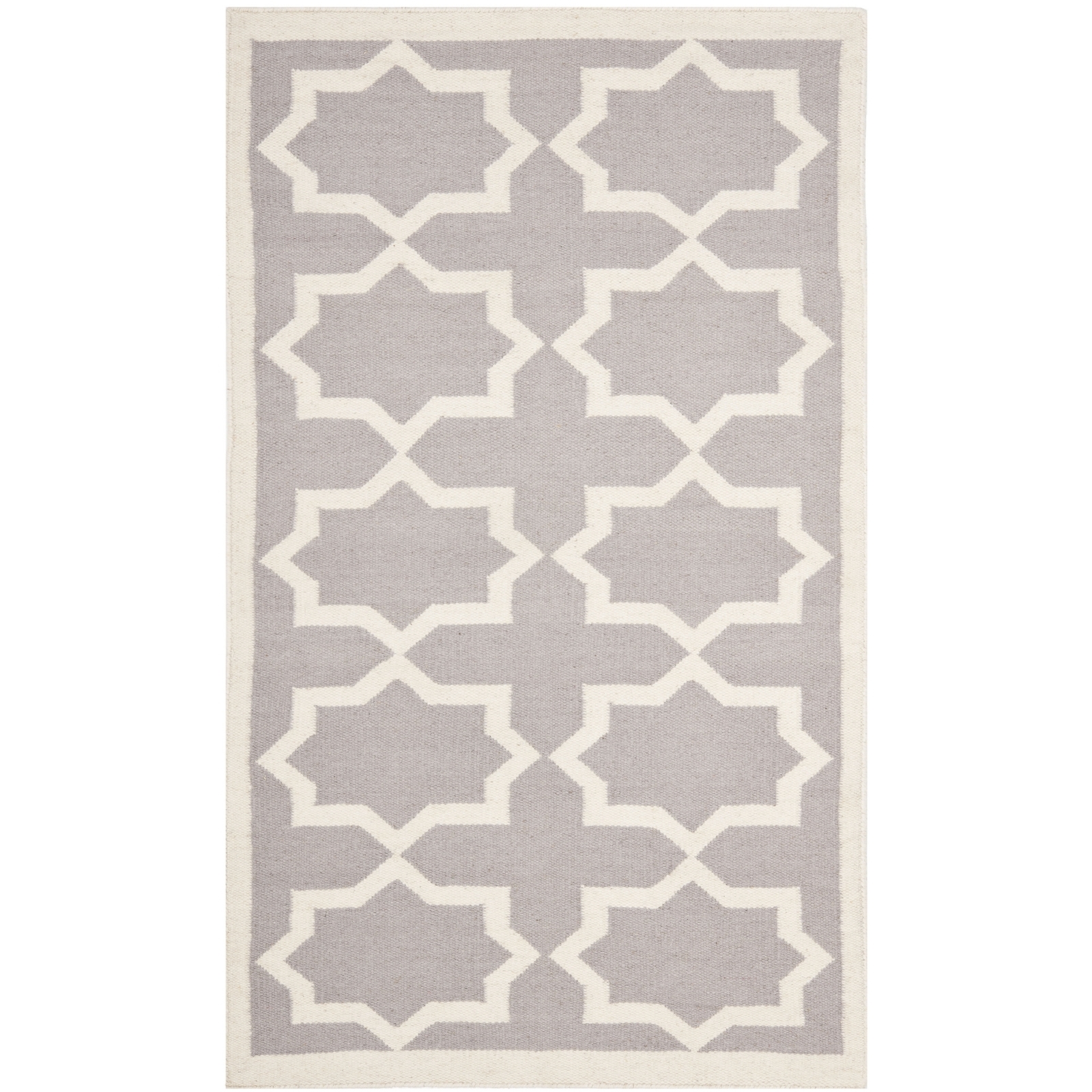 Safavieh Flat weave Grey/ Ivory Wool Area Rug 3′ x 5′
